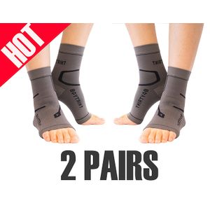 Thirty48 Plantar Fasciitis Compression Socks(1 or 2 Pairs), 20-30 mmHg Foot Compression Sleeves for Ankle/Heel Support, Increase Blood Circulation, Re