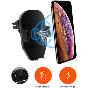Wireless Car Charger Mount, Automatic Clamping, Air Vent Phone Holder, 10W Compatible for Samsung Galaxy S9/S9+, S8/S8+, 7.5W Compatible for iPhone X,