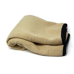 Sarge's Car Care toalla para secar autos.50 CAL drying towel - tamaño XL (27 pulgadas x 39 pulgadas) - microfibra de seda premium de trama cuadriculad