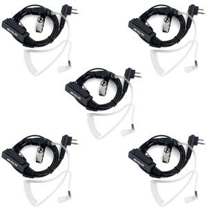 Retevis Covert Tubo acústico Bodyguard FBI – Auricular 2 Pin MIC PTT para Motorola 2 Way Radio dispositivos GP88 300 2000 CT150 P040 pro1150 SP10 xtn5