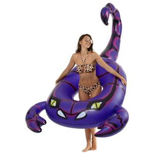 Luxy Float - Flotador hinchable para piscina, Púrpura