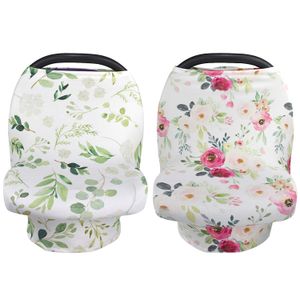 2 fundas para asiento de coche para bebés y niños, diseño de flores y hojas