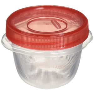 Rubbermaid takealongs Twist y el sello Almacenamiento de Alimentos Contenedores, 1.2-cup, transparente, conjunto de 4 (2-Pack de 4)