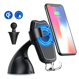 Cargador inalámbrico soporte de coche, sonru Qi inalámbrica de carga rápida & Air ventilación Teléfono Soporte para iPhone X iPhone 8 + iPhone 8, Sams