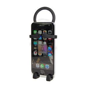 Bondi soporte para teléfono celular de silicona flexible de alta calidad, exclusivo., Negro