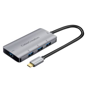 USB C Hub, CableCreation Tipo C a 4 Puertos USB 3.1 Tipo A USB 3.0 Adaptador con transmisión de datos de alta velocidad, para MacBook Pro, Yoga 920 y