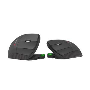 Mouse Unimouse (2,4 GHz tecnología inalámbrica, 6 botones programables, 10 ajustes de DPI, sensor PixArt PMW3330), Negro