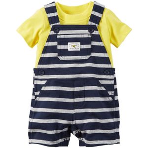 De Carter 2 piezas Shortall Set (Baby) de rayas