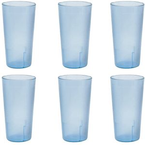 Restaurante Tumbler Bebidas Tazas, apilable Tazas, resistente a la rotura commmerical de plástico, Azul