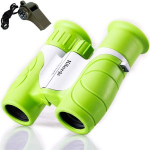 KiloEyes 8X21 - Prismáticos con correa para el cuello, para niños, niñas, deportes al aire libre, aves, senderismo, niños, regalos de cumpleaños, lige