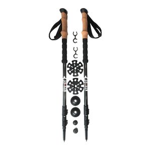Drakon Outdoors – Bastones Drakon 2.0 – Bastones de senderismo de fibra de carbono de alta resistencia – Bastones plegables ultraligeros con asas de c