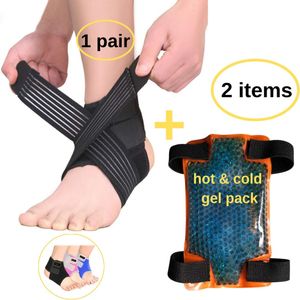 BodyMoves - Tobillera para niños con correa elástica ajustable y gel de hielo frío y caliente, estabilizador de tendón de Aquiles, compresión para dep
