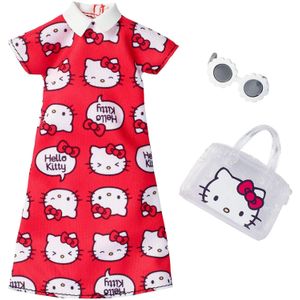 Barbie Moda Hello Kitty con vestido rojo