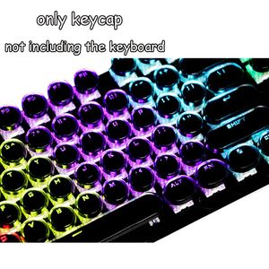 Creación Core Retro Máquina de escribir estilo abs Backlit Keycaps para teclados mecánicos teclado Gaming
