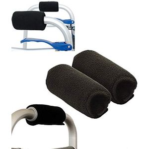 Walker - Fundas acolchadas para asas de mano universales, suave cojín médico para caminar y sillas de ruedas, absorbe la humedad, lavable, cómodo, ant