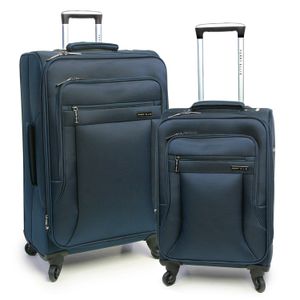 Perry Ellis Fortune Lightweight ampliable Rolling Spinner Viajes de Negocios Equipaje Set, Marino), PE-EV-B2900
