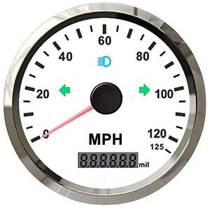 ELING - Velocímetro GPS universal para barco, coche, camión, motocicleta, 3 3/8, 12 V, 24 V, con retroiluminación