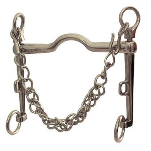 Coronet Curb Low port Weymouth caballo de giro Bit con 6-inch mejilla, 5 1/2-inch
