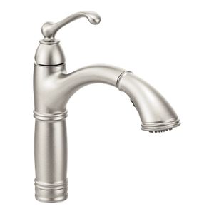 Moen 7295srs Brantford one-handle high-arc Pullout llave de la cocina con Reflex, Spot resistir inoxidable