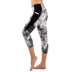 Zinmore Capri - Mallas de yoga para mujer con bolsillos