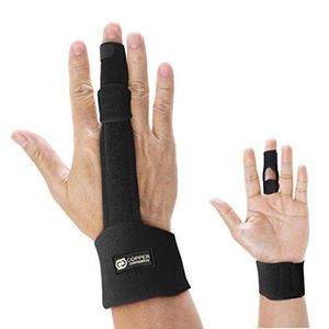 Férula de compresión de cobre para dedos, férulas de apoyo de aluminio de grado médico para enderezar dedos rotos, lesiones, artritis, dedo gatillo. T