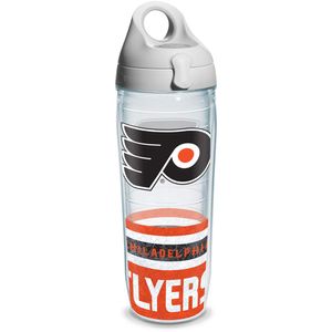 tervis 1145507 " NHL Phila Flyers "Botella de agua con tapa gris., Wrap, 24 oz, transparente