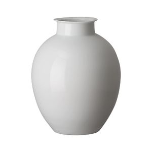 Emissary Home & Garden bola Jarrón, 19" de alto, blanco hueso